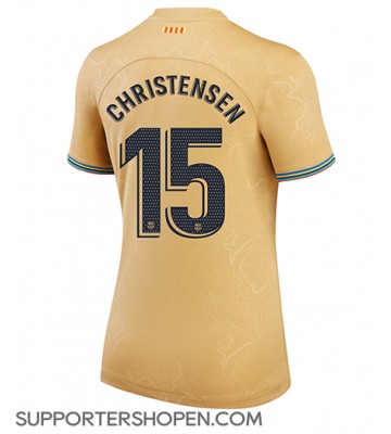 Barcelona Andreas Christensen #15 Borta Matchtröja Dam 2022-23 Kortärmad